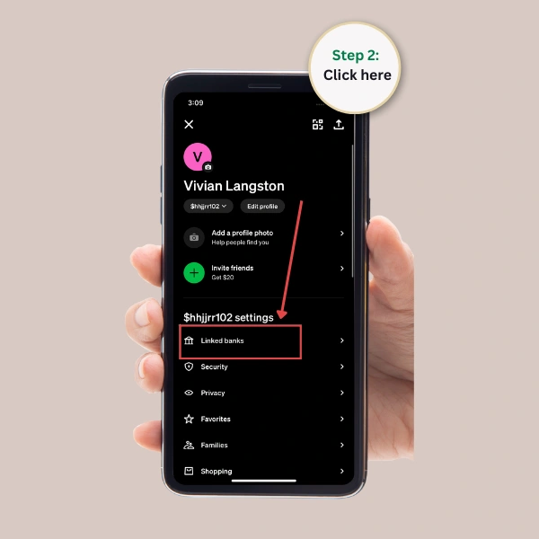 how do i link a bank account to cash app​