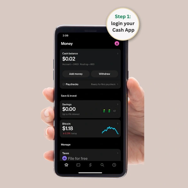 how to link a bank account to cash app