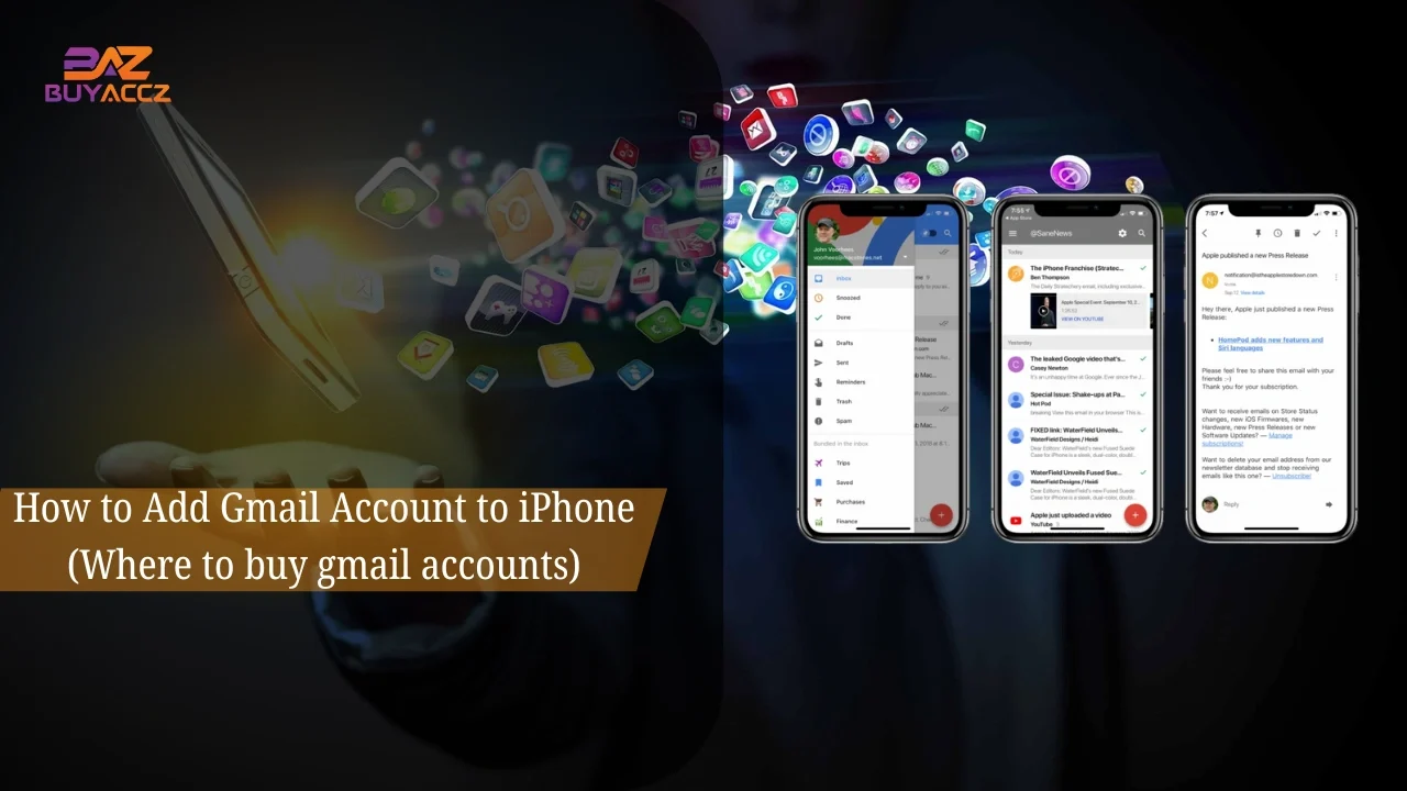 Buy aged Gmail account and connect to iPhone mail app